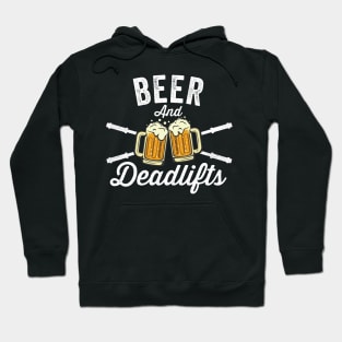 Beer & Deadlifts - Motivational Gym Artwork Hoodie